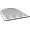 Ekena Millwork Round Top Surface Mount PVC Gable Vent w/ 2"W x 1-1/2"P Brickmould Frame, 30"W x 42"H GVPRT30X4202SN - alternate 4